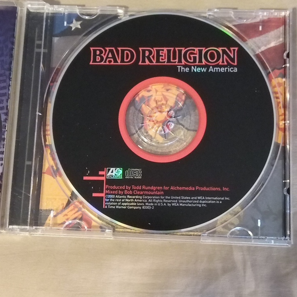 Bad Religion CD 2000 The New America VINTAGE PUNK ROCK - Picture 4 of 7